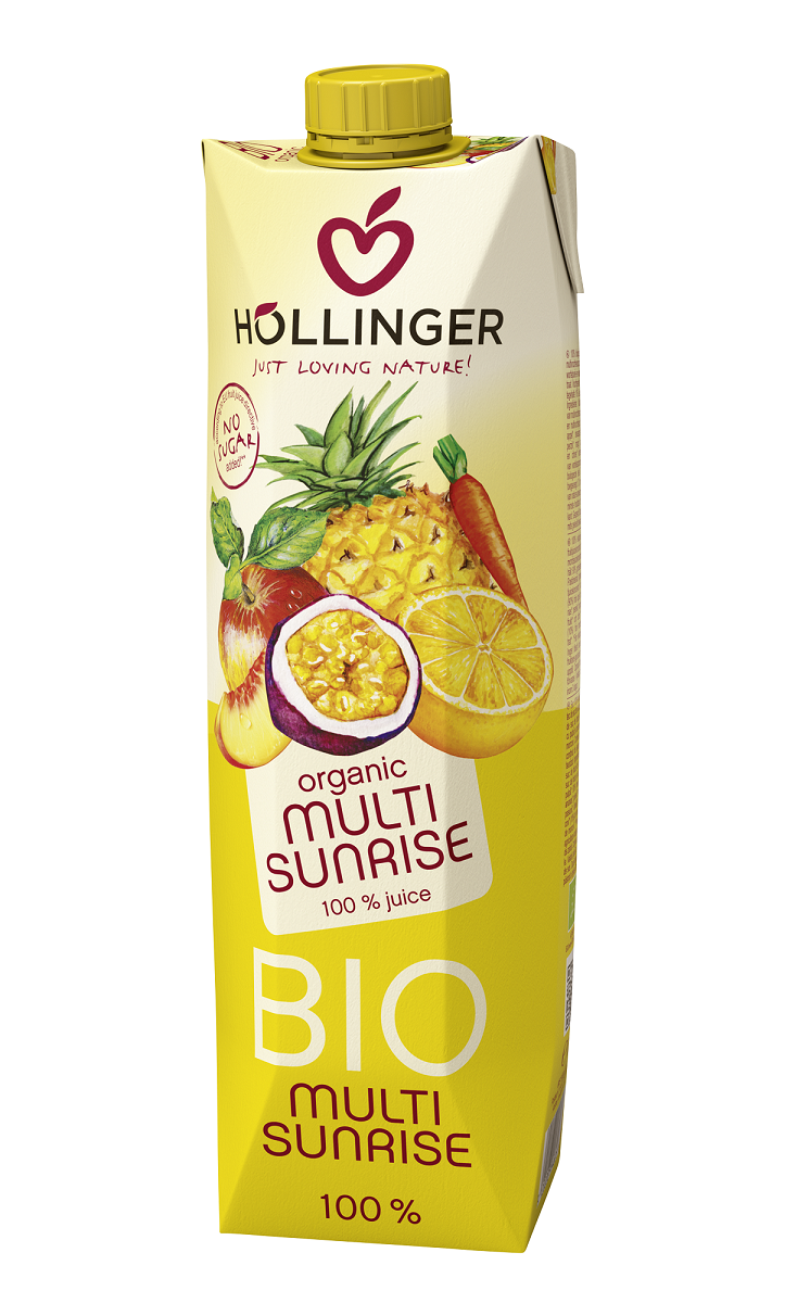 Bio HÖLLINGER SOK WIELOOWOCOWY Z SOKIEM Z MARCHWI SUNRISE 1 L - HOLLINGER