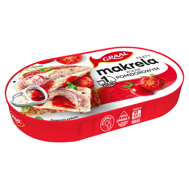 Graal FILET Z MAKRELI W SOSIE POMIDOROWYM EO GRAAL 170 G zakupy dla domu i biura! 39609474