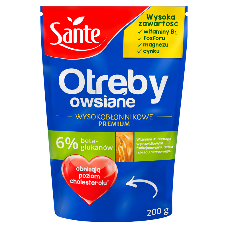 Sante Otręby Owsiane Wysokobłonnikowe 200g