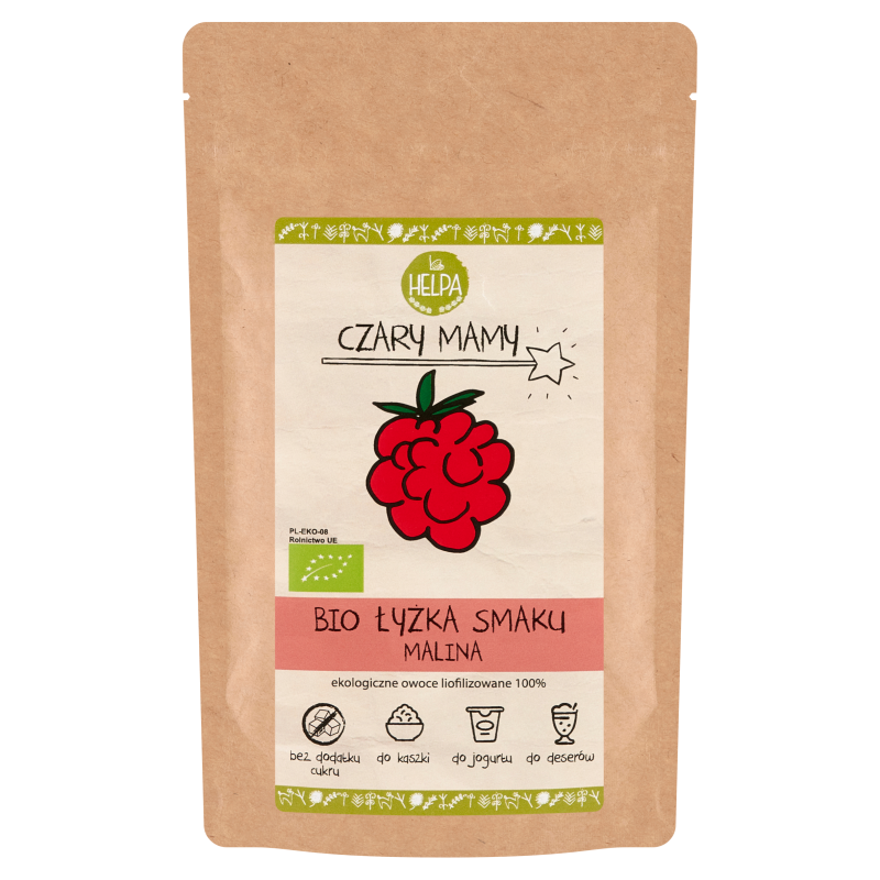 HELPA ŁYŻKA SMAKU MALINA (LIOFILIZOWANA SPROSZKOWANA MALINA) BIO 40 g - HELPA BP-5907222061947