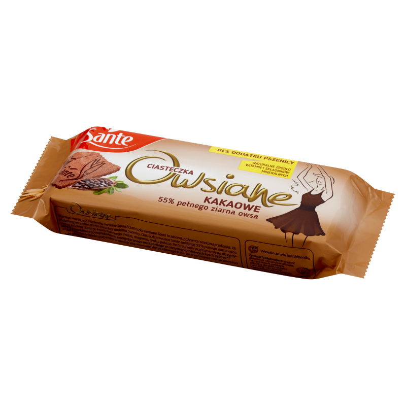 Sante CIASTECZKA OWSIANE KAKAOWE 150g