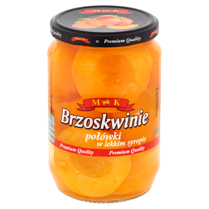 Mk brzoskwinie połówki w lekkim syropie 680g