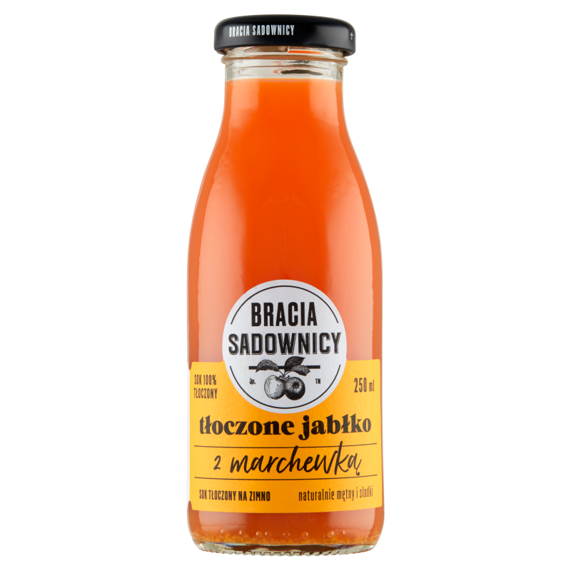Bracia Sadownicy Sok jabłko z marchewką tłoczony na zimno 250 ml