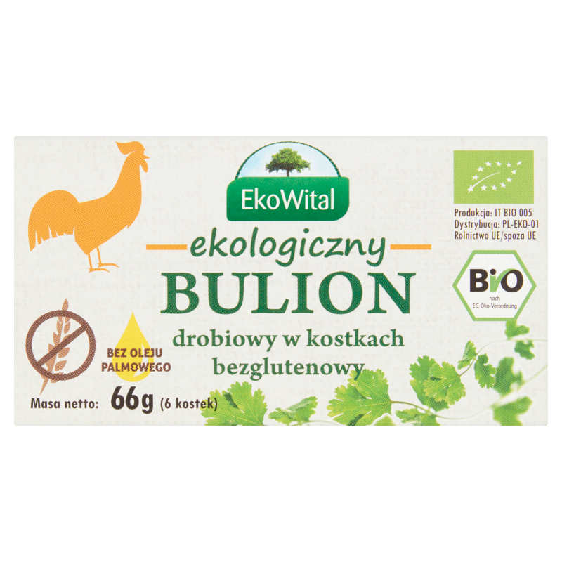 EkoWital bulion drobiowy w kostkach BIO