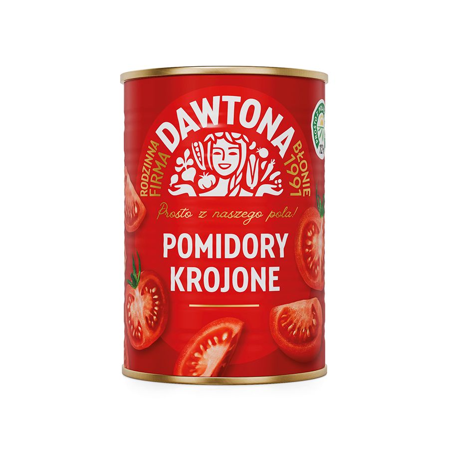 Dawtona Pomidory krojone bez skórki 400 g