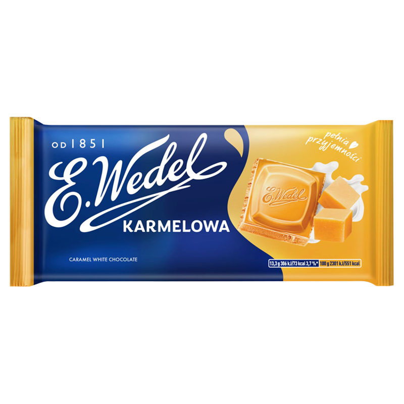 Czekolada biała karmelowa 80 g E.Wedel
