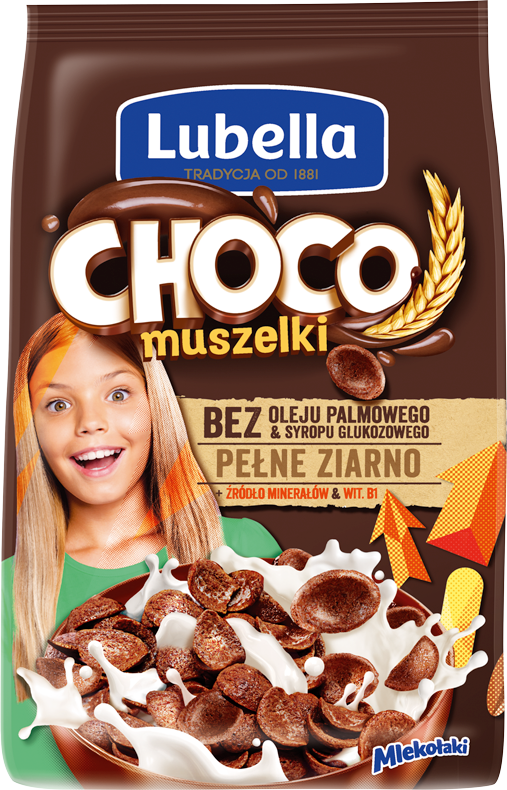 Lubella MLEKOŁAKI PŁATKI KULECZKI O SM. CZEKOL. 500G