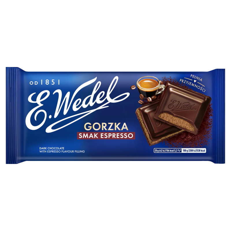 E.Wedel Czekolada gorzka o smaku espresso 100 g