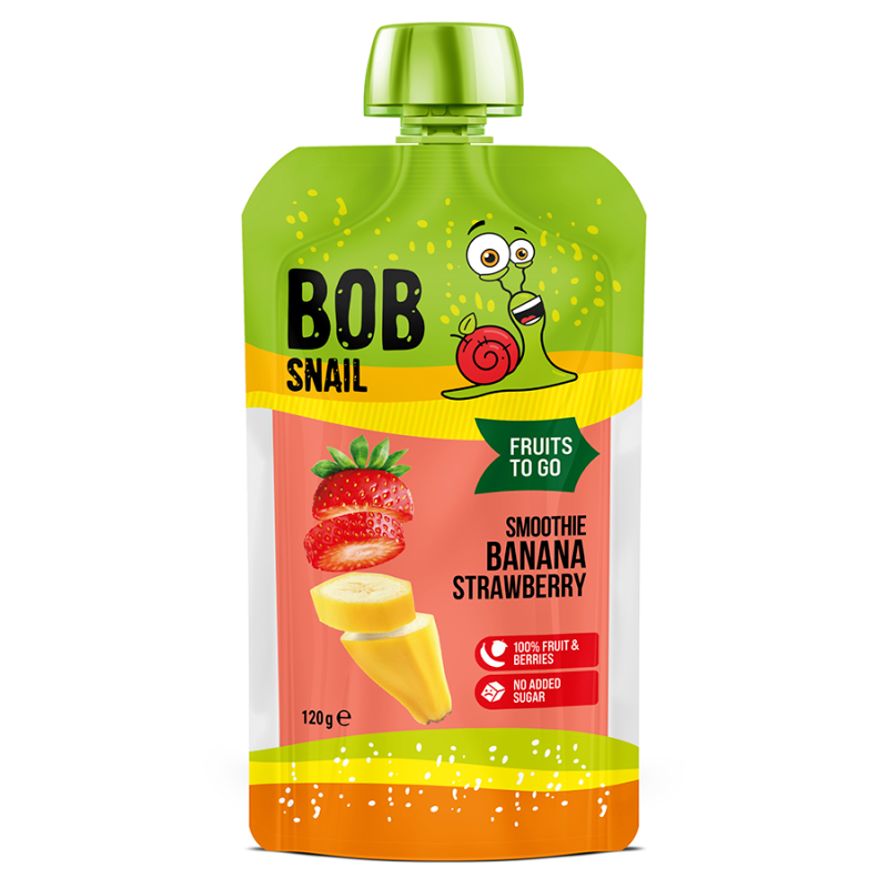 Eco-Snack Eco-Snack Smoothie bananowo-truskawkowe bez dodatku cukru 120 ml () 135134