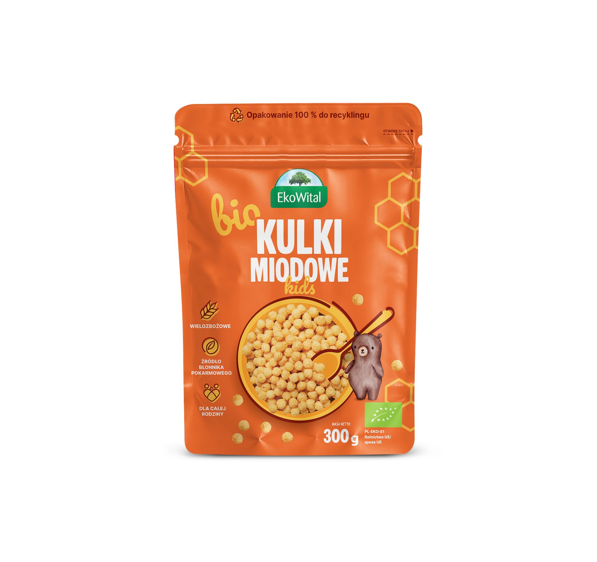 EKOWITAL Kulki miodowe BIO 300 g