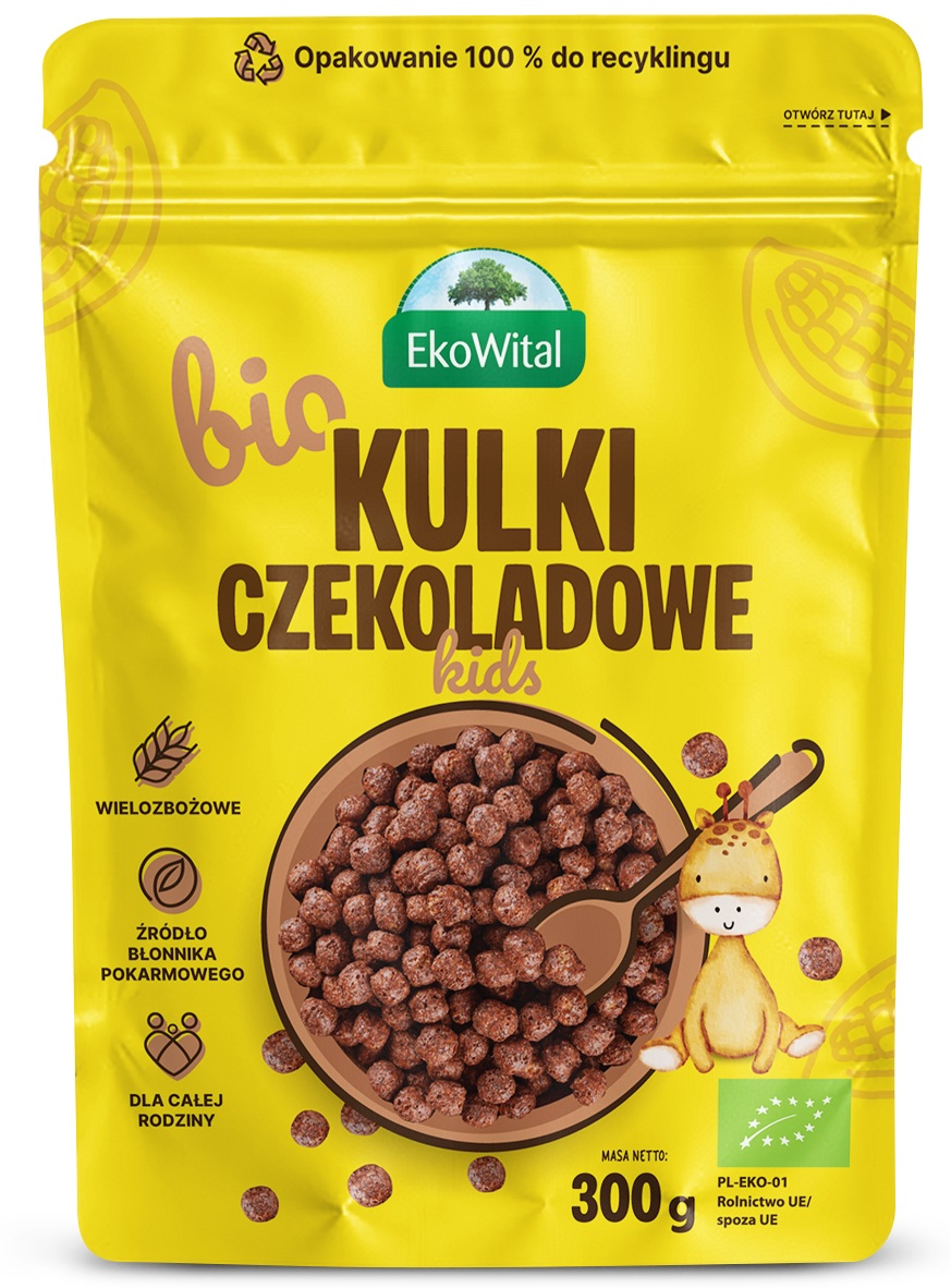 EKOWITAL Kulki czekoladowe BIO 300 g
