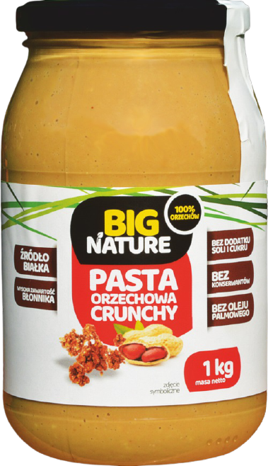 Big Nature Krem orzechowy crunchy 1 kg