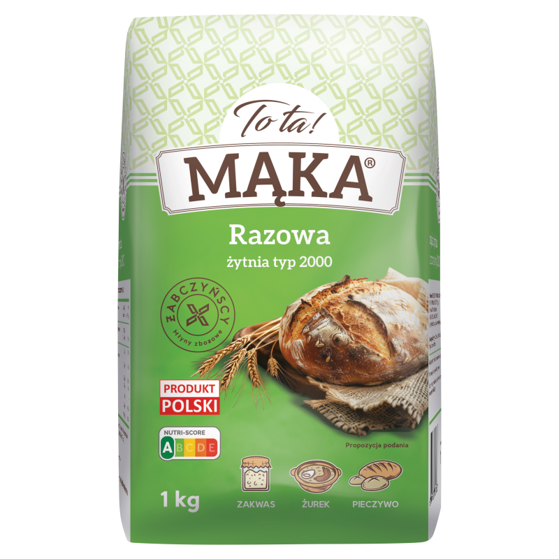 TO TA Mąka żytnia razowa 1 kg