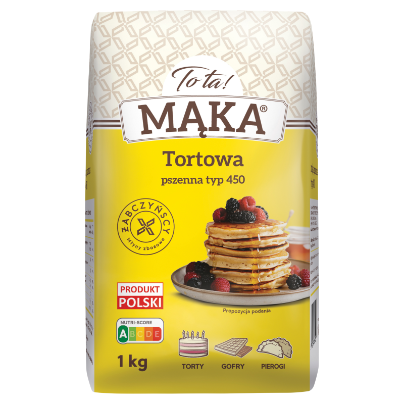 MĄKA PSZENNA TORTOWA TYP 450 1KG TOTA