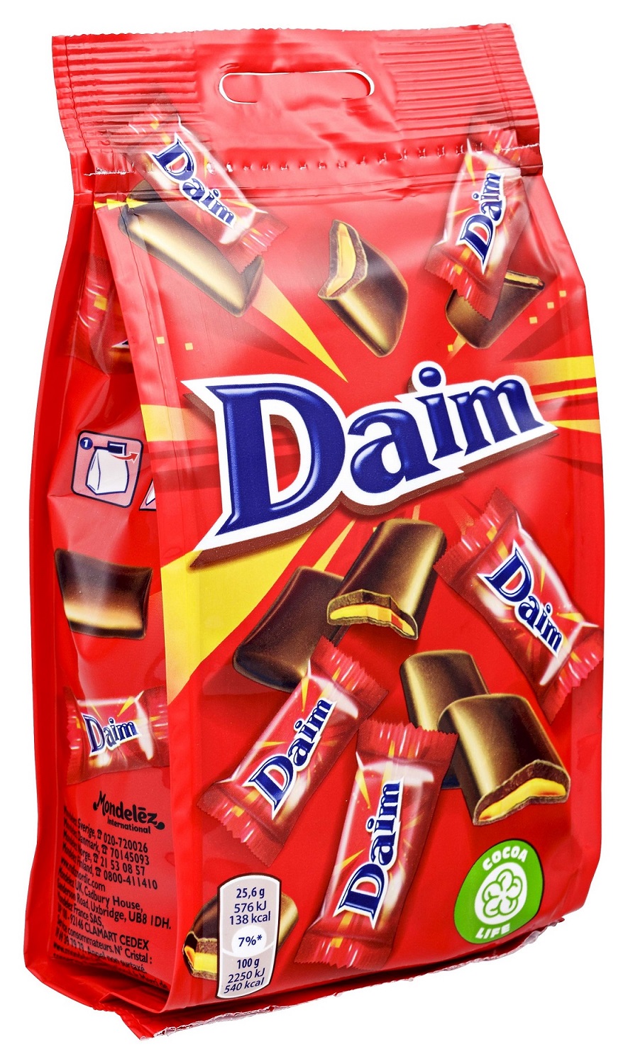 Daim Mini Czekoladki z nadzieniem migdałowo-karmelowym 140 g