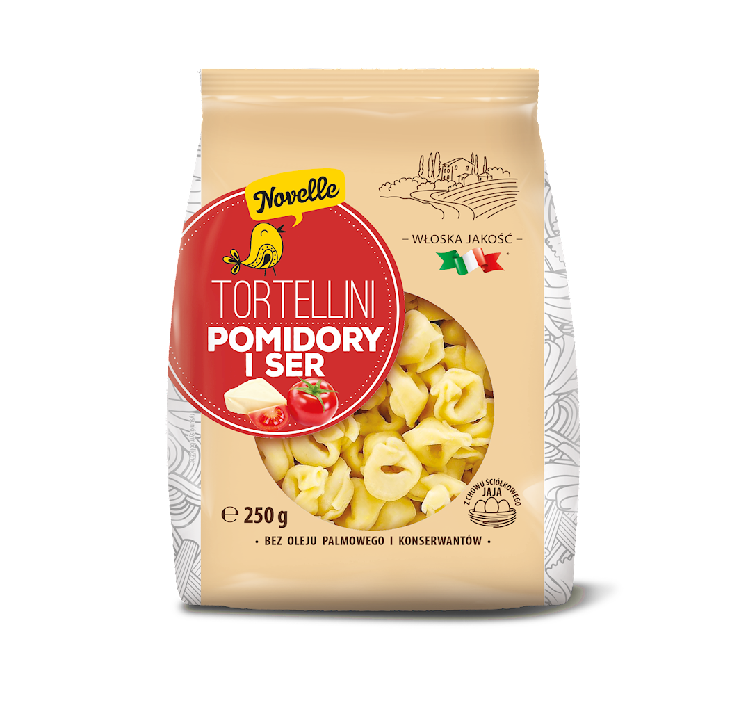 Novelle Tortellini Pomidory i Ser 250 g