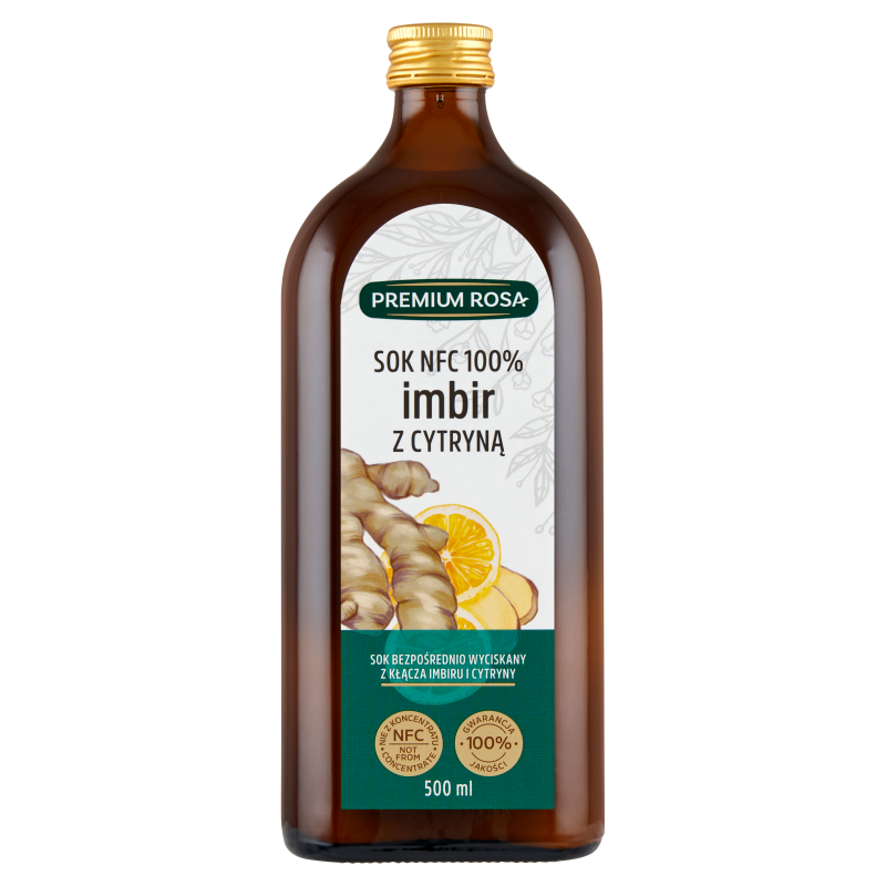 Premium Rosa Sok z kłącza imbiru i cytryny 500 ml 5902036004258