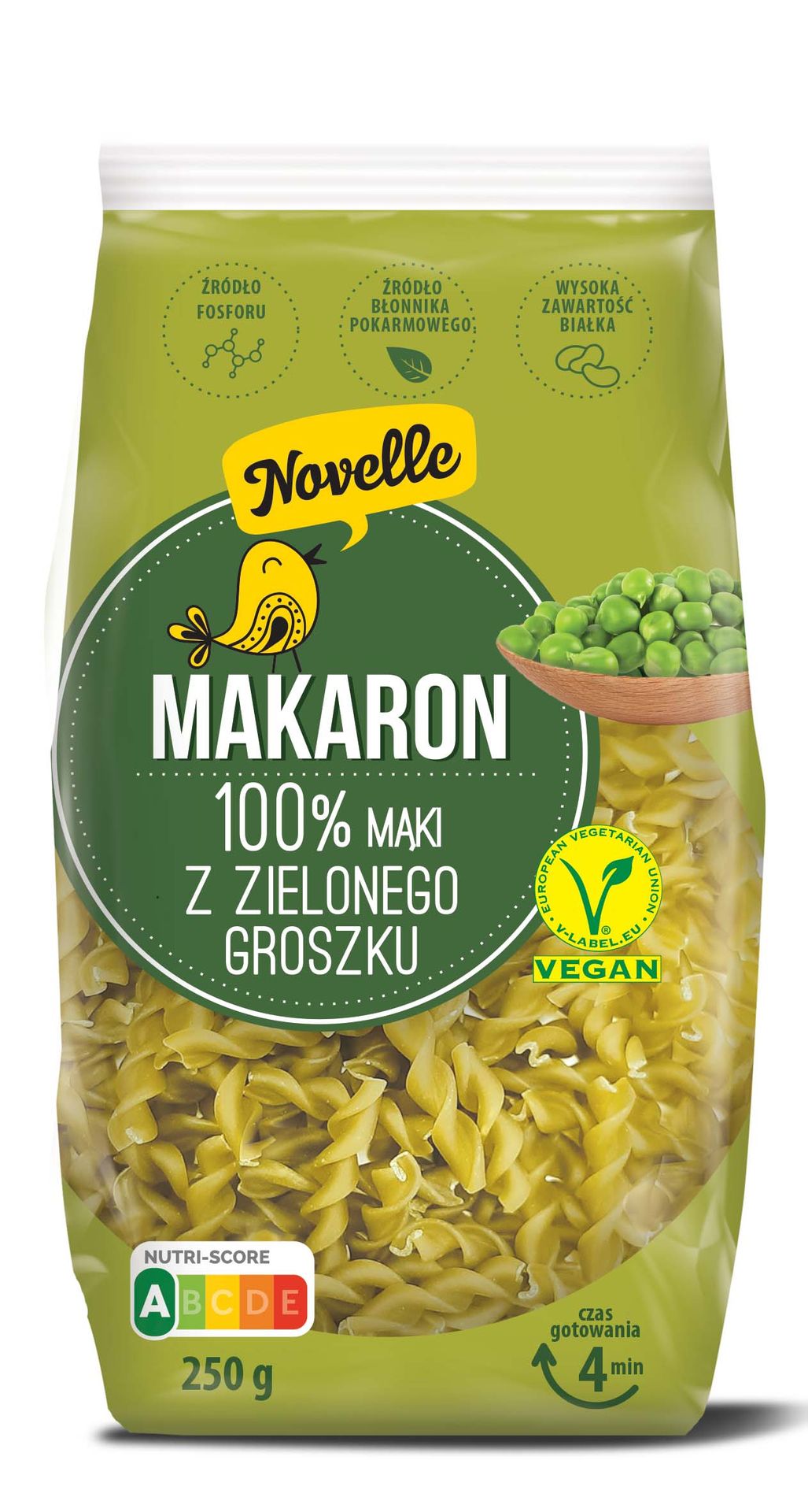 Novelle Makaron z zielonego groszku 250 g