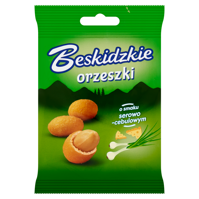 BESKIDZKIE Orzeszki ziemne w cieście o smaku serowo-cebulowym