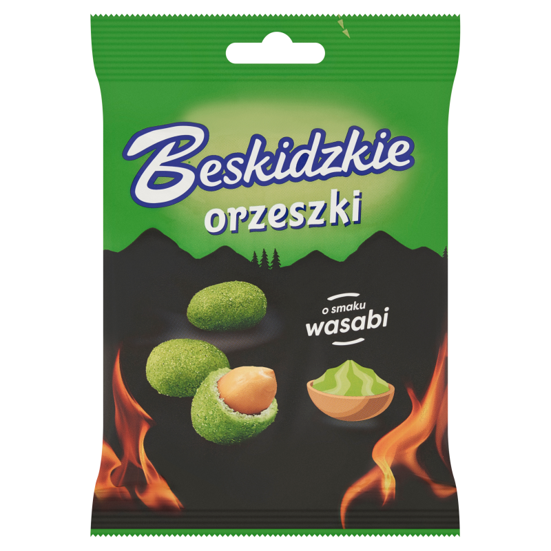 BESKIDZKIE Orzeszki ziemne w cieście o smaku wasabi