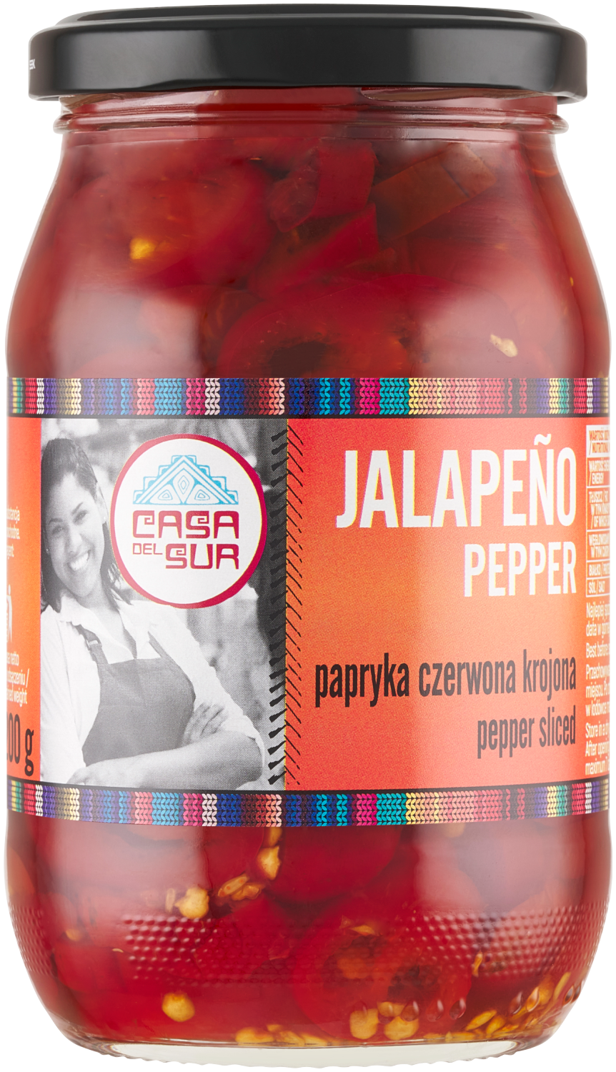 Casa de Mexico Papryka Jalapeno Czerwone Krojona 340g - Casa De Mexico