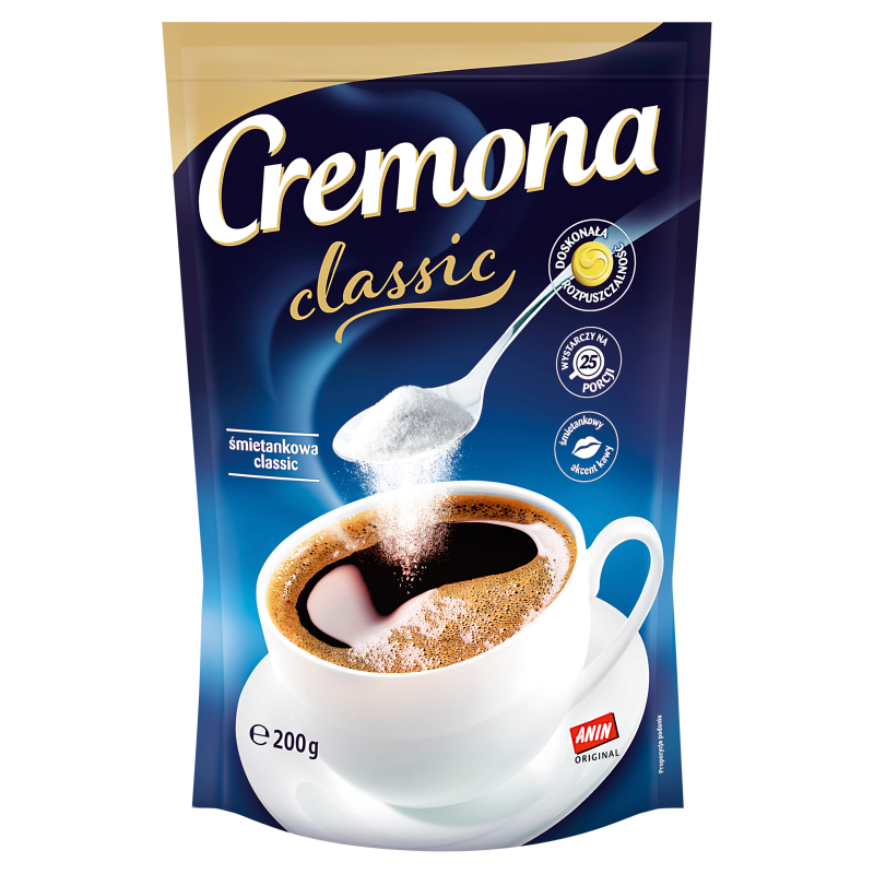Cremona MASPEX SUCHE Zabielacz w proszku Śmietankowa Classic 200 g