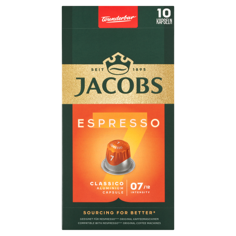 Jacobs Kapsułki z kawą ESPRESSO 7 CLASSICO+ 40 zł na dzień dobry w Klubie MediaMarkt ! ESPRESSO 7 CLASSICO