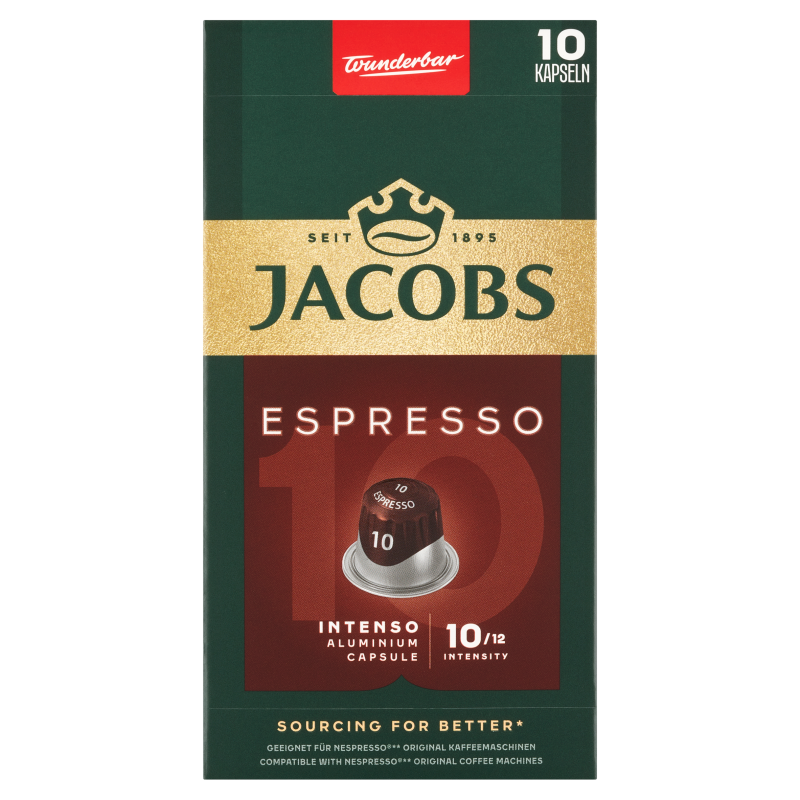 Jacobs Kapsułki z kawą ESPRESSO 10 INTENSO+ 40 zł na dzień dobry w Klubie MediaMarkt ! ESPRESSO 10 INTENSO