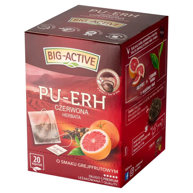 Big Active Pu-Erh Grejpfrut Herbata Expresowa Ex20