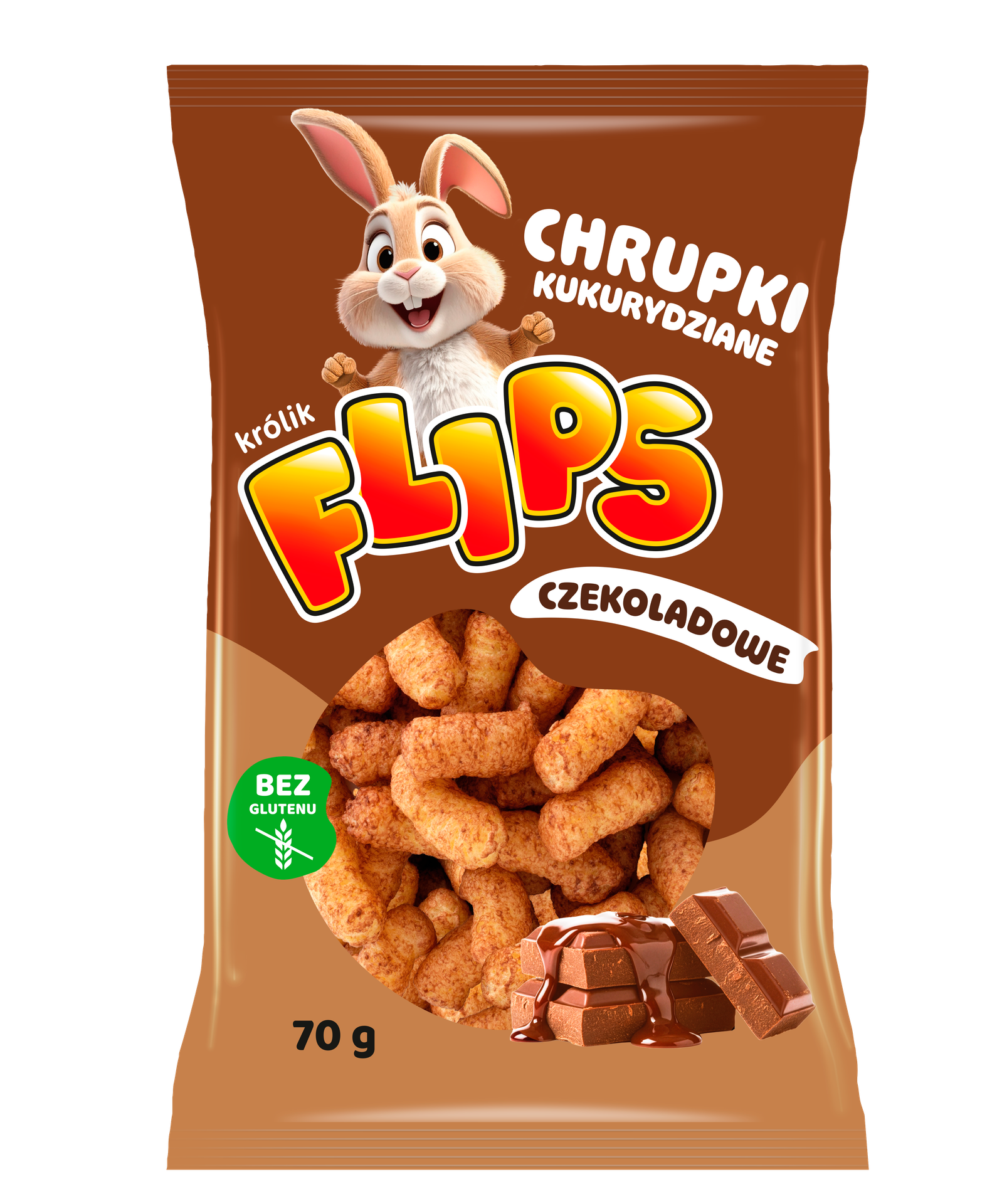 Sante FLIPS CHRUPKI KUKURYDZIANE O SMAKU CZEKOLADOWYM 70G zakupy dla domu i biura 71026173