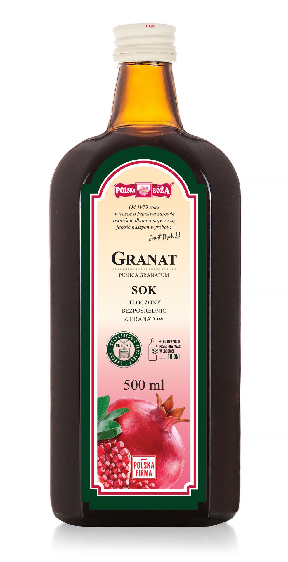 GRANAT sok 100% 500ml bez cukru POLSKA RÓŻA