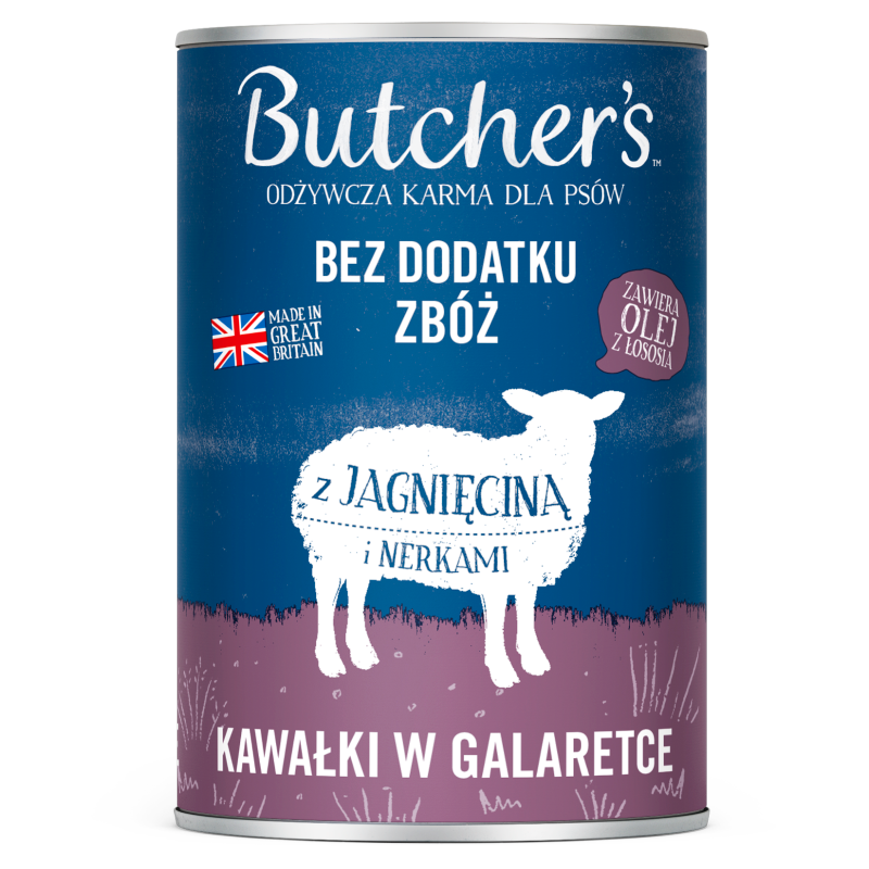 Butcher's Karma dla psa kawałki z jagnięciną w galaretce 400 g