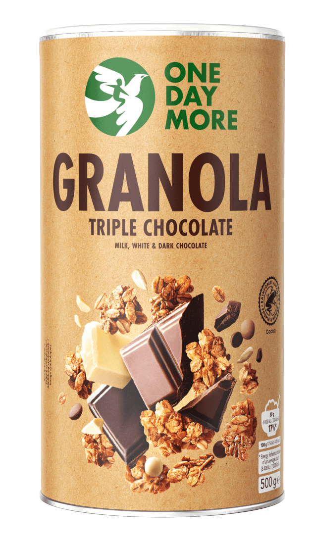 OneDayMore Granola Potrójnie Czekoladowa 500g