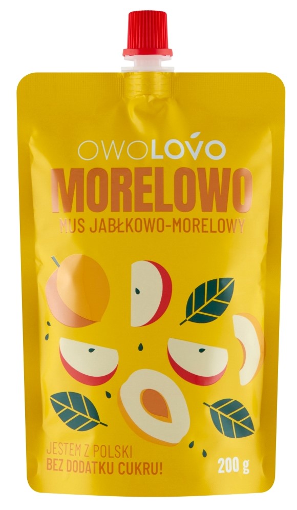 Owolovo Mus Jabłkowo Morelowy 200g - Owolovo
