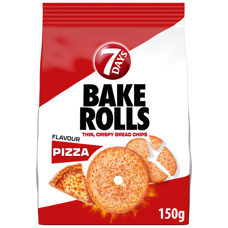 7 Days Bake Rolls Chrupki chlebowe o smaku pizzy 150 g