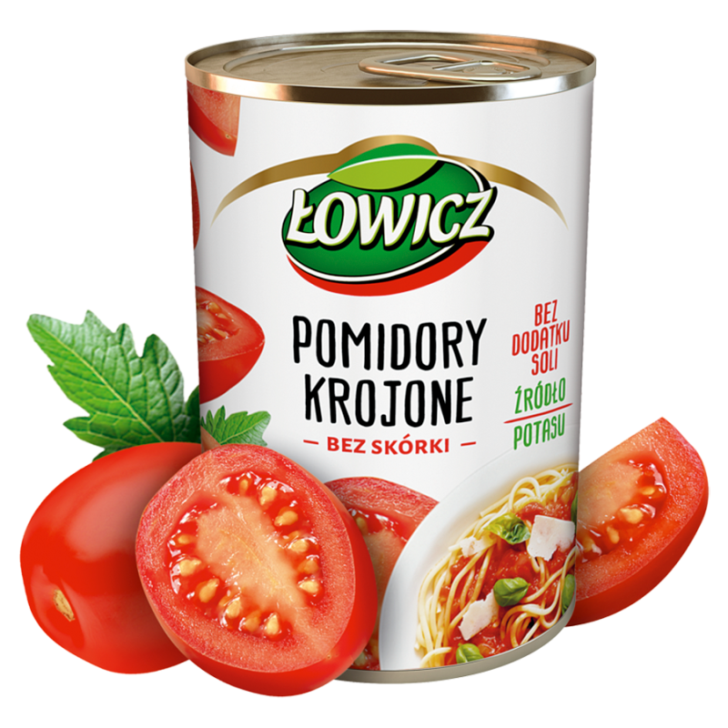 Łowicz POMIDORY KROJONE BEZ SKÓRKI 400 G zakupy dla domu i biura! 51647675