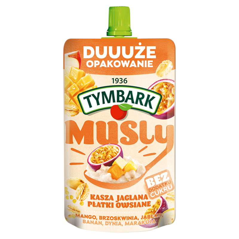 musly płatki owsiane - kasza jaglana - mango - marakuja