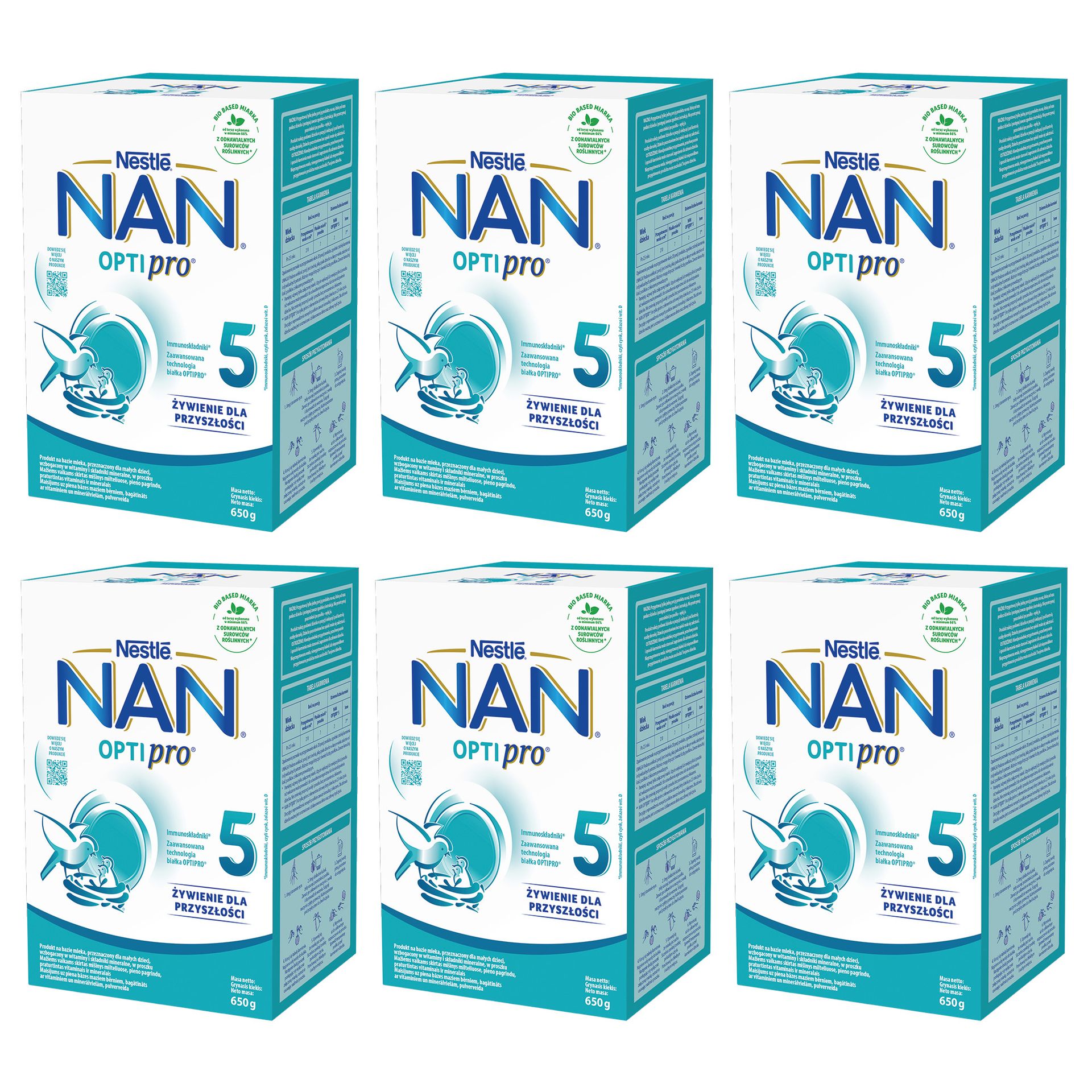 NESTLÉ NAN OPTIPRO 5 Mleko modyfikowane dla dzieci po 2,5 roku