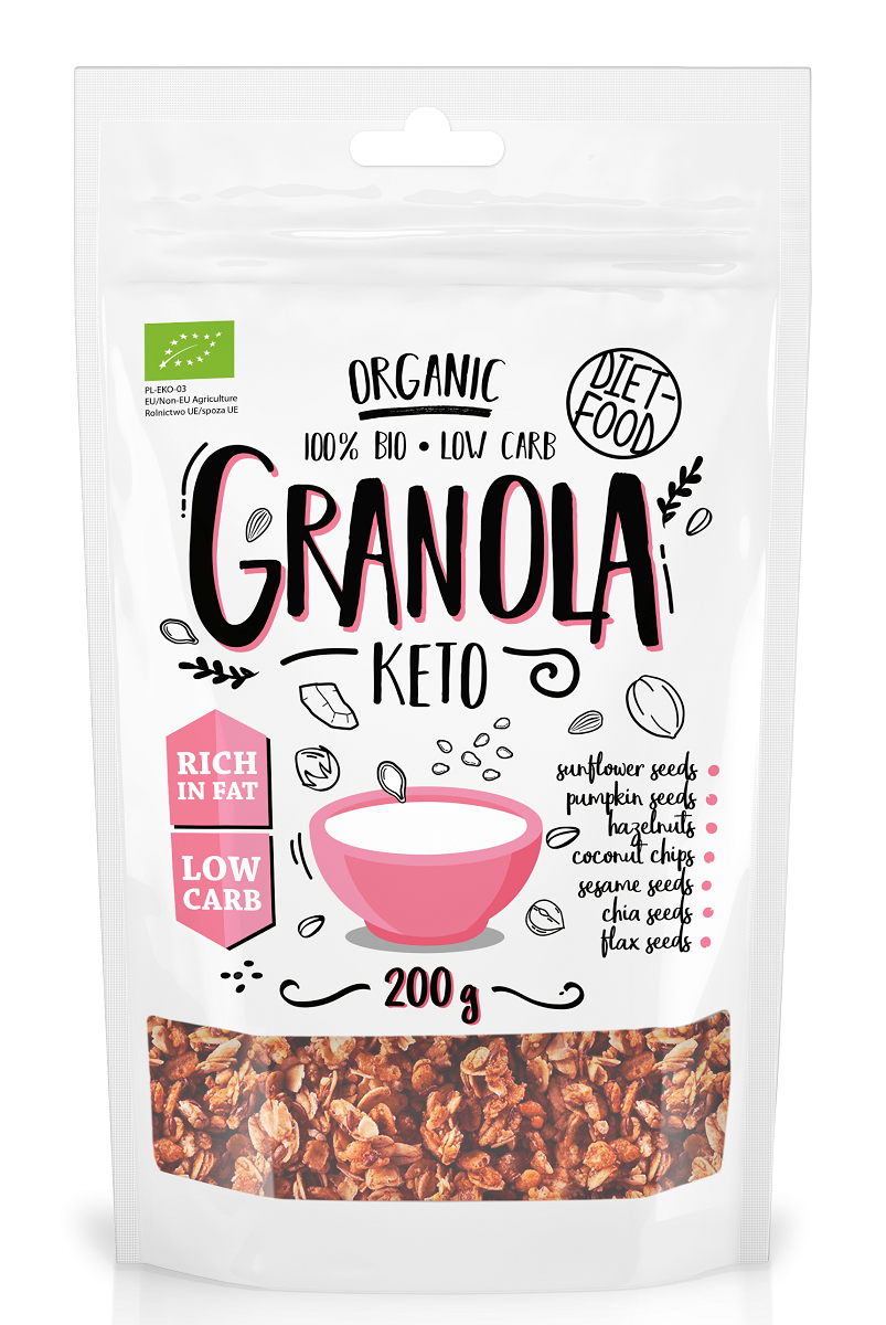 DIET-FOOD Granola Ketogeniczna BIO 200g - Diet-Food