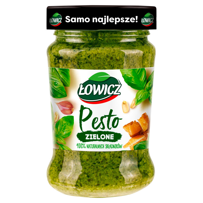 Łowicz Pesto zielone 100% naturalnych składników 180g