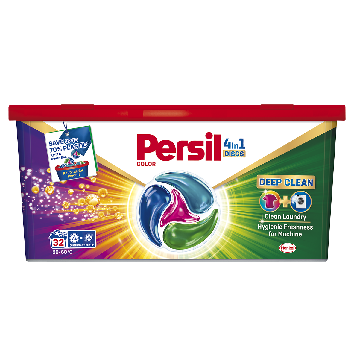 PERSIL Kapsułki do prania tkanin kolorowych Deep Clean Color 32 szt.
