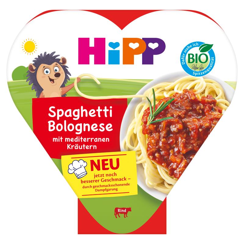 HIPP BIO od pokoleń Spaghetti Bolognese po 1 roku życia BIO