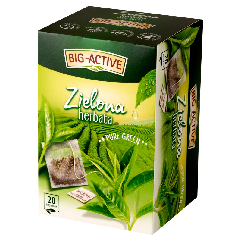 Big-Active - Herbata zielona Pure Green (ekspresowa) (20tb x 1,5g)