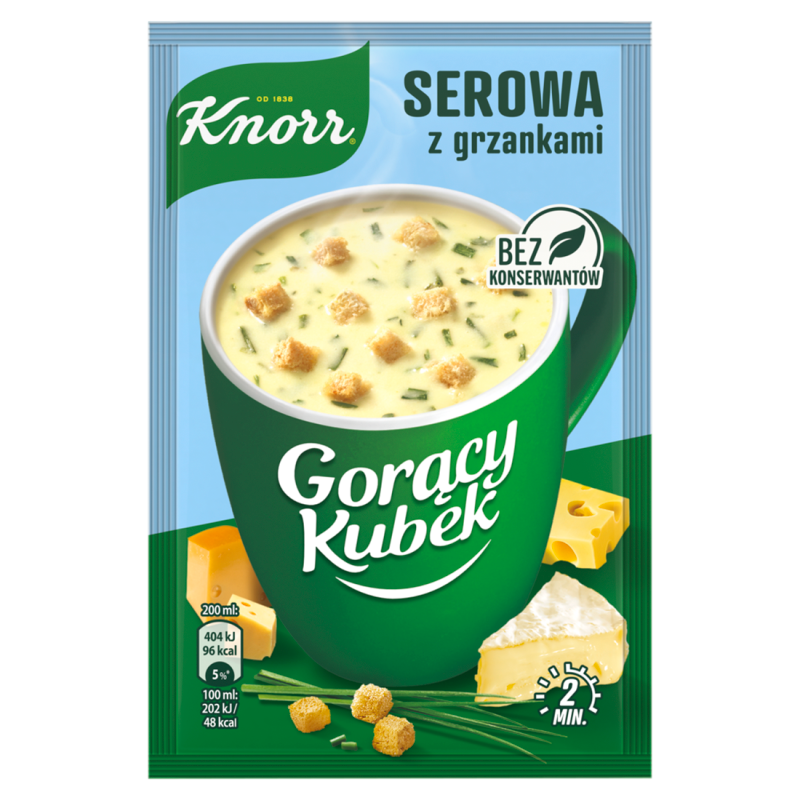 Knorr Serowa z grzankami