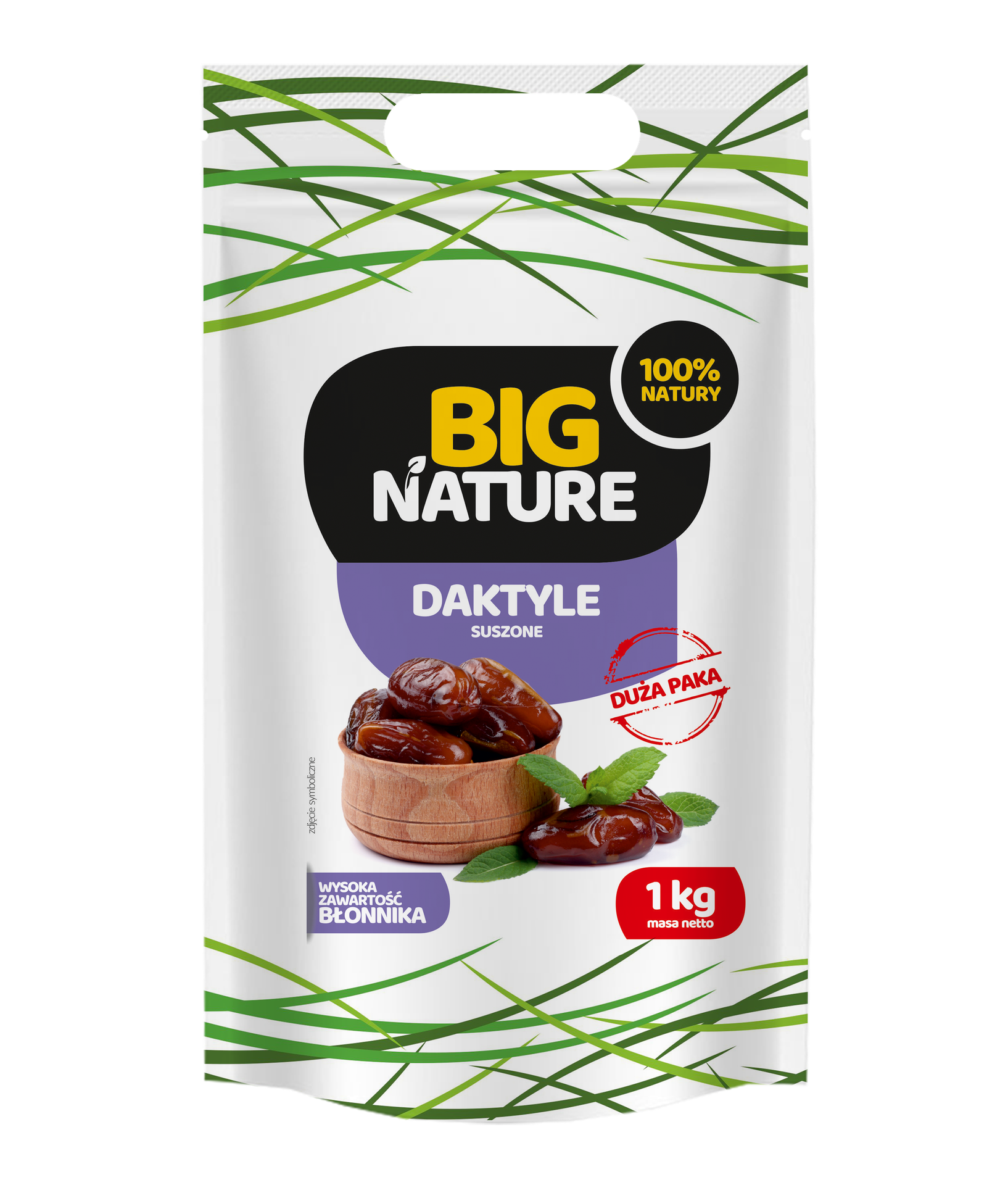 Big Nature Daktyle suszone bez pestek 1 kg