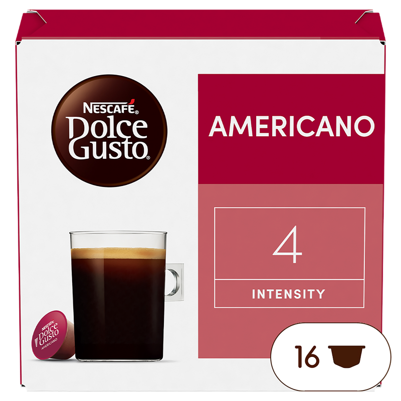 Nescafe NESTLÉ Kapsułki Dolce Gusto Americano 16 sztuk 7613287162663