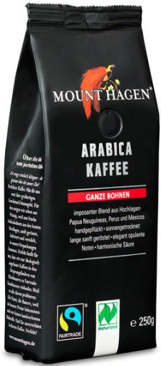 Mount Hagen KAWA ZIARNISTA ARABICA PALONA FAIR TRADE BIO 250 g -