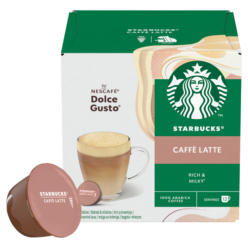 Nescafé Dolce Gusto Starbucks Caffè Latte Kawa w kapsułkach 121,2 g (12 x 10,1 g)