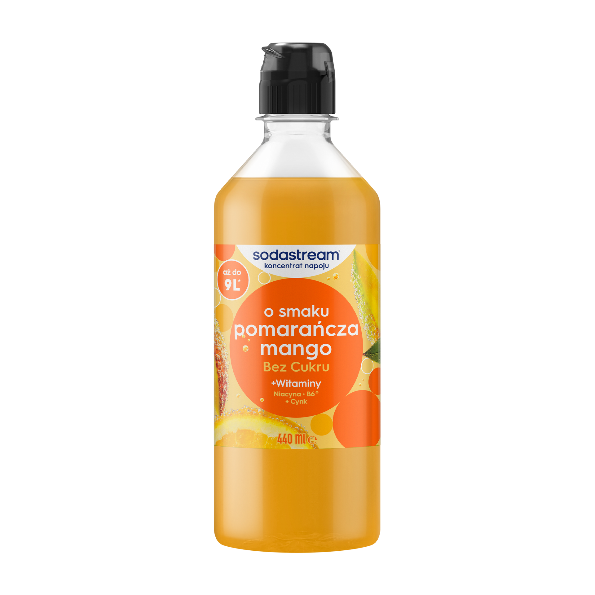 Syrop do saturatorów SODASTREAM Pomarańcza Mango Zero 440 ml bez cukru