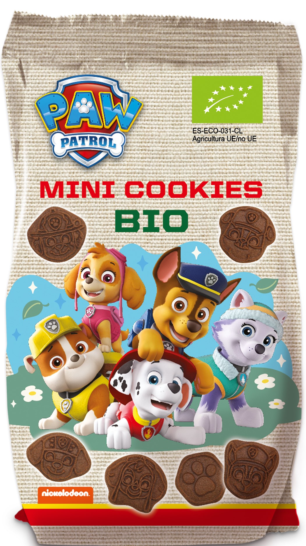 Mini ciastka kakaowe dla dzieci Psi Patrol BIO 100 g